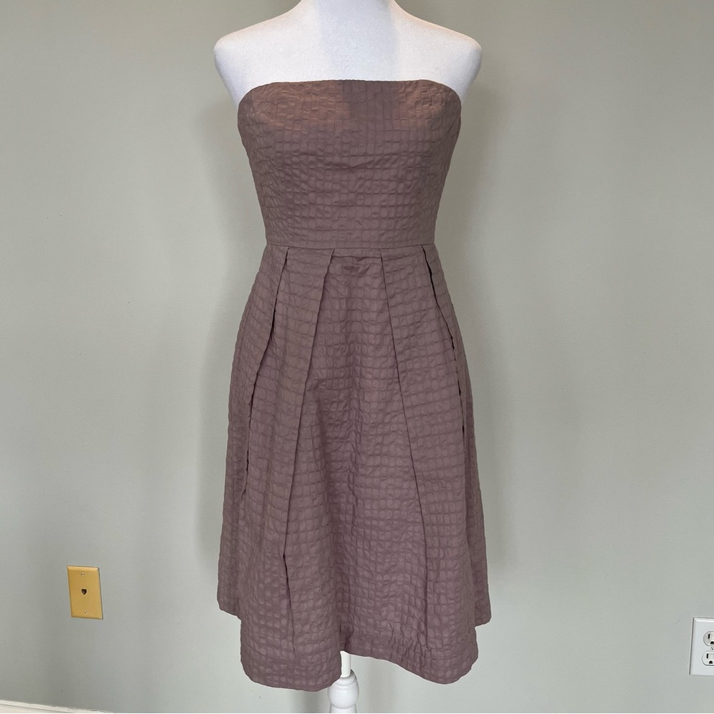 J. Crew Lavender Strapless Dress
